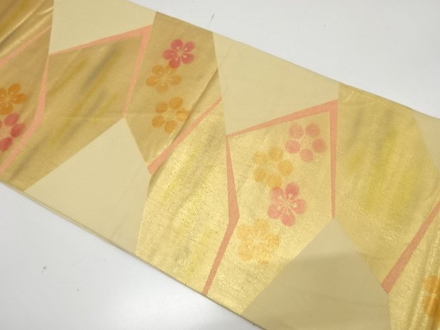 アンティーク　切りばめ風　梅模様袋帯（材料）